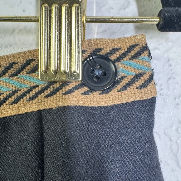 MISSONI Skirt 28 Pleated Wool Above Knee Side Zip Signature Design on Waist Band - Picture 7 of 11